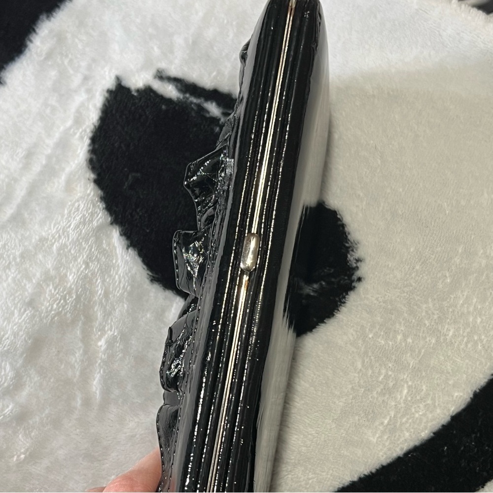2/$20 - Black Victorian Goth Ruffle Wallet - Picture 3 of 8